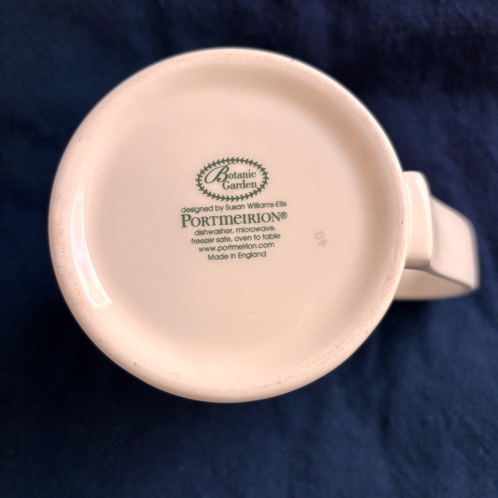Portmeirion Botanic Garden Rhododendron Mug Cup England - Picture 5 of 6